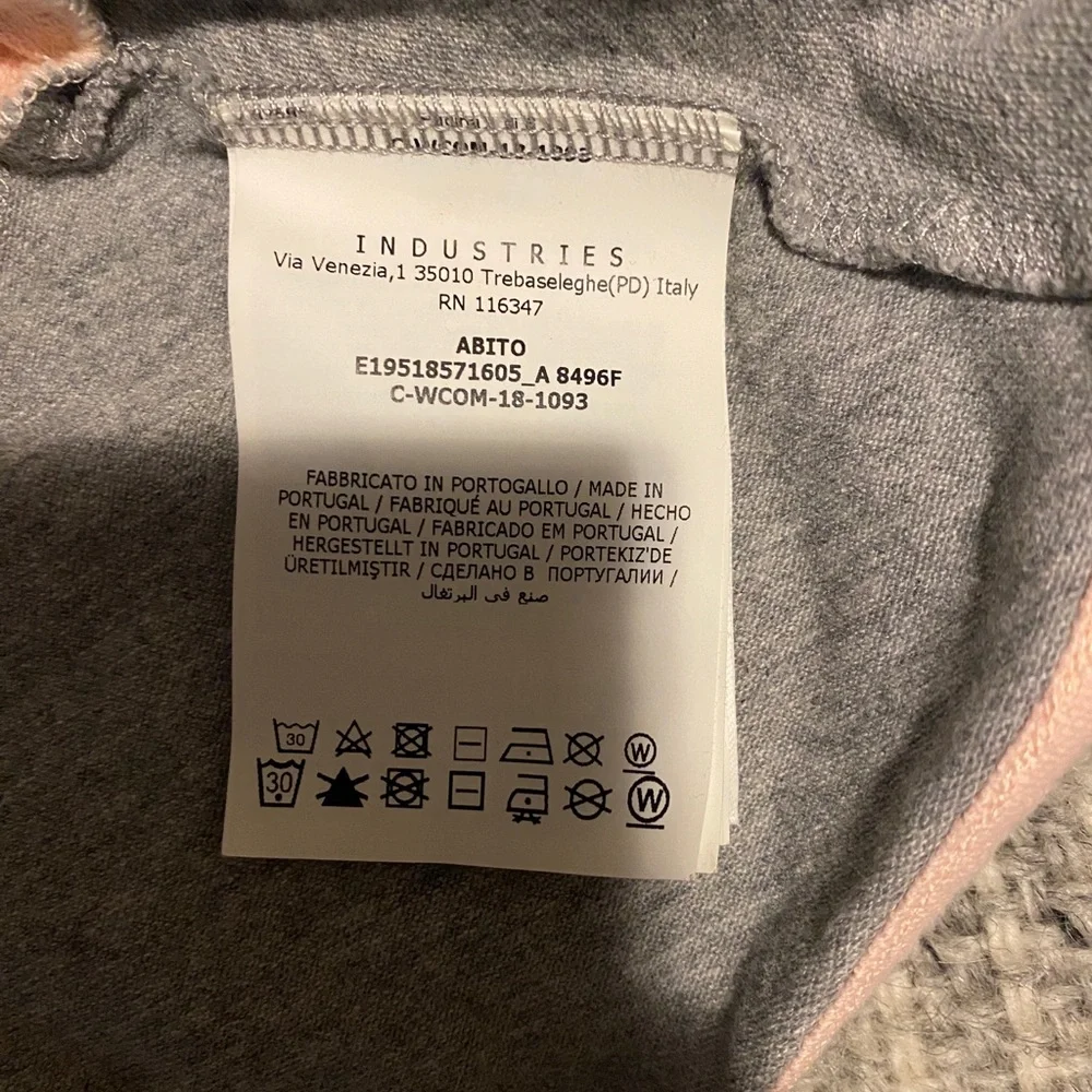 Moncler Pink and Grey Bow Baby Girl Dress and Shorts Outfit 9-12 Months